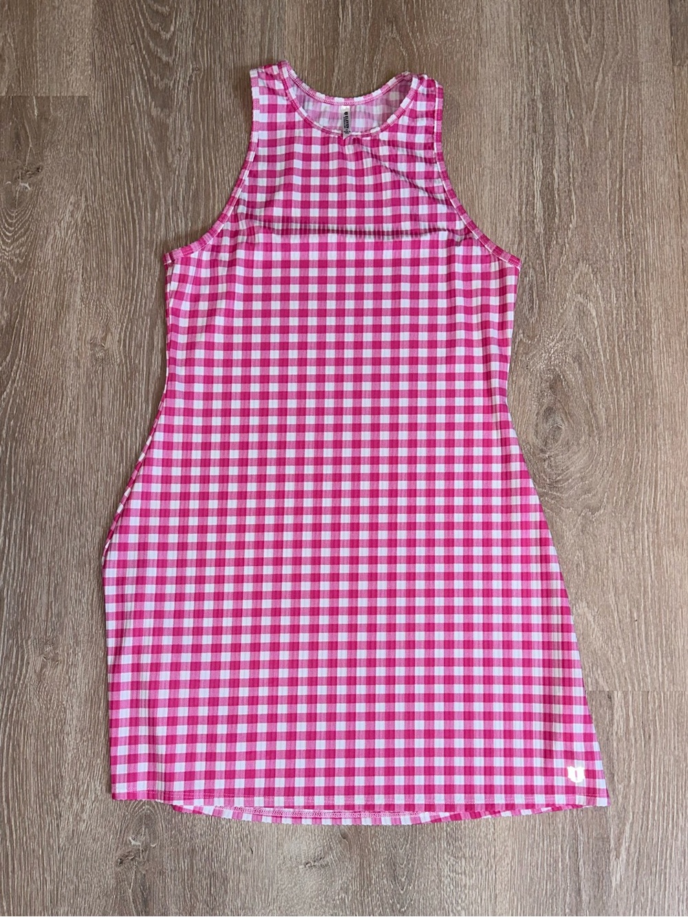 Eleven by Venus Williams Pink White Gingham Tennis Dress Medium